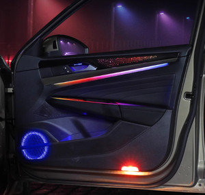 Para Volkswagen Passat Factory Direct LED Symphony Kit de luz ambiental con 64 colores para Lingdu <span class=keywords><strong>Bora</strong></span> Tiguan Passat Luces interiores - Product Image 1