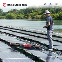Robot de nettoyage automatique de panneaux solaires photovoltaïques, nettoyage humide et sec des panneaux solaires, machine de nettoyage de panneaux photovoltaïques