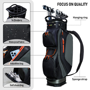 Enhua GB001 <span class=keywords><strong>sac</strong></span> <span class=keywords><strong>de</strong></span> <span class=keywords><strong>golf</strong></span> pour hommes femmes support léger Portable Standard Club résistant à l'usure étanche grande capacité <span class=keywords><strong>sac</strong></span> à balles - Product Image 3