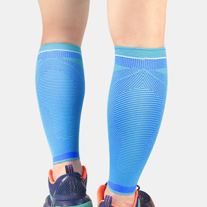 종아리 압축 슬리브 압축 다리 슬리브 달리기 용 발없는 압축 양말 신 부목 가드 슬리브 도움 - Product Image 1