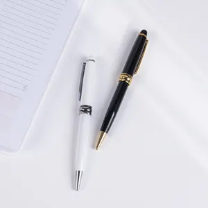 Top Seller Luxury Business Matel Custom Logo Gift Ballpoint Pens With Gold Trims