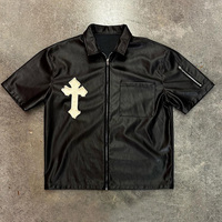 T-shirt décontracté pour homme à col rond et manches courtes, avec broderie personnalisée, fermeture éclair, coupe classique, anti-boulochage et respirant