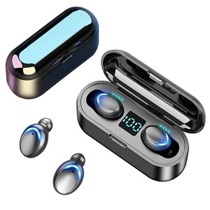 F9 Headphone earbud Noise Cancelling IPX7 TWS Power Bank in Ear nirkabel Mini olahraga Gaming Earphone & <span class=keywords><strong>Headset</strong></span> - Product Image 2