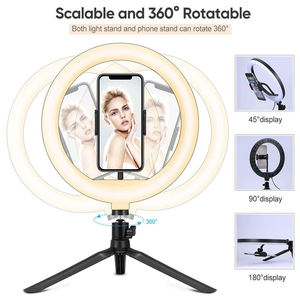 Nouvelle Lampe Annulaire LED Minimaliste Super Économique 2025 MINI pour Diffusion en Direct 10 Pouces - Product Image 3