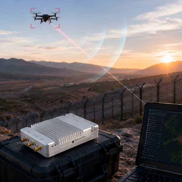 Compact 5W Anti-Drone Module with Remote Control 2s Analysis DJI O4 Simultaneous Detection for Efficient Drone Defense System