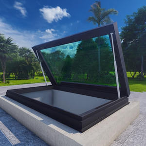 Tailles personnalisées <span class=keywords><strong>Grenier</strong></span> pour petit espace Lucarne électrique Lumière du jour Ventilation <span class=keywords><strong>de</strong></span> l'air Fenêtre Conception peu encombrante Manche en verre Acier - Product Image 6