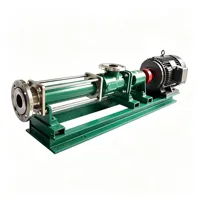 Pompe à vis robuste en fonte avec stator NBR, pompe industrielle à cavité progressive pour le transfert de boues et de liquides visqueux