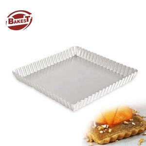 맞춤형 오븐 직사각형/정사각형 알루미늄 베이킹 팬 피자 파이 접시 탈착식/고정식 바닥 포함 - Product Image 4