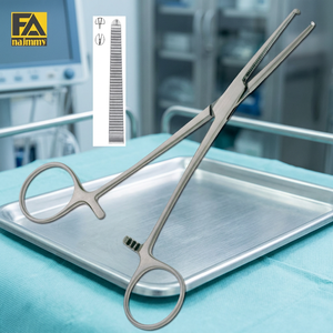Pinzas Hemostáticas Kocher Rectas, Resistentes, con Patrón, Instrumento Quirúrgico Manual, Certificación CE, Cirugía General - Product Image 4