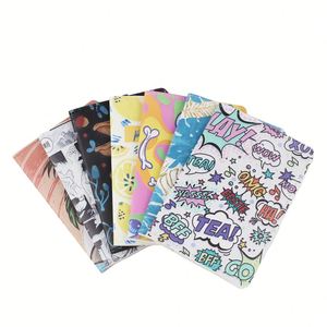 Cartera de piel sintética estampada para tarjetas, pasaportes y documentos, con bloqueo RFID, 5 compartimentos gruesos de 50 mm, sin cierre. - Product Image 5
