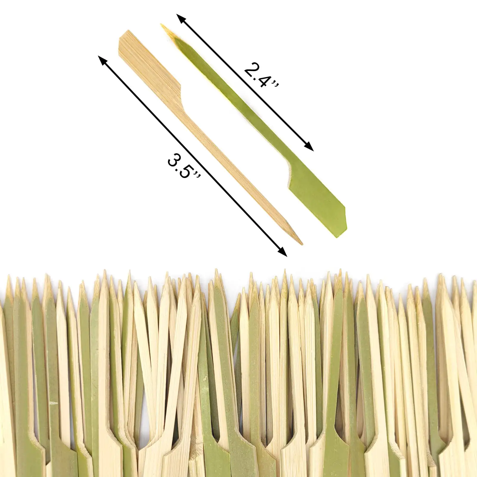 Palitos de bambú planos Teppo de paleta de fabricante chino para Kebab