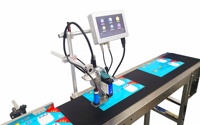 Impresora de Inyección de Tinta Térmica TIJ de 4.3 Pulgadas para Imprimir Fechas, Códigos de Lote, Números, Máquina de Codificación Automática en Línea 12.7mm/25.4mm/50.4mm