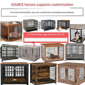 ลังสุนัขพับได้มีล้อได้รับการรับรอง CE สำหรับการเดินทางที่บ้านจำนวนมากปรับแต่งขนาดได้ทำความสะอาดง่าย - Product Image 4