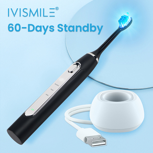 <span class=keywords><strong>Brosse</strong></span> à Dents Électrique FCC IPX 7 Étanche, 4 Modes, Chargement Sans Fil, 6 Lumières LED Bleues - Product Image 6