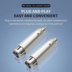 3 Pin XLR гнездо 6,35 мм Мужской свинцовый переходник для микрофона с никелированным покрытием Цельнометаллическая конструкция моно XLR Jack - Product Image 6