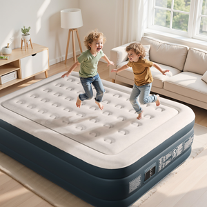 Grand matelas de camping en PVC avec sangle et prise américaine - Product Image 3