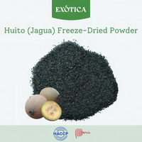 Premium Wild Peruaanse Huito Gedroogd Poeder van Hoge Kwaliteit, Voedingsmiddelkwaliteit, Genipa Americana Bulk Fruitpoeder, HACCP Gecertificeerd, 100%