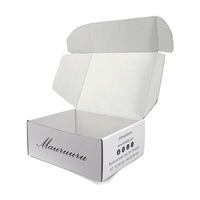 Boîtes d'expédition pour colis cadeaux, personnalisées, écologiques, recyclables, couleur blanche
