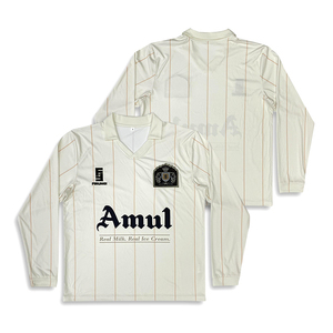 เสื้อฟุตบอลแขนยาวคล้ายคอโปโลดีไซน์เสื้อฟุตบอลย้อนยุคออกแบบได้ตามต้องการ - Product Image 2