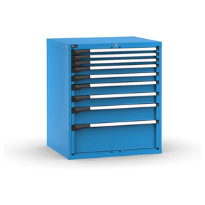 Cómoda Fami Master azul de 9 cajones con extensión ajustable 867x726x1000mm - Product Image 1