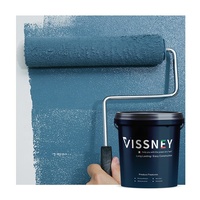 Vissney Peinture murale intérieure en latex mat, revêtement acrylique en spray pour peinture liquide au pinceau pour la maison