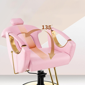 Salon de coiffure moderne et minimaliste avec services de coiffage, coloration, coupe et fauteuils pivotants/abattables. - Product Image 3