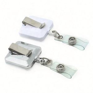 Retractable Reel Pull <b>Id</b> Card Badge <b>Holder</b> Style Abs New - Product Image 6
