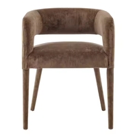Chaise de salle à manger moderne de luxe VL Nordic, en métal, de haute qualité, rembourrée, pour la maison, l'appartement, le bureau