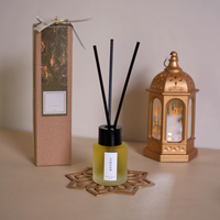 Diffuseur de parfum en verre SOCELI de luxe avec bâtonnets et coffret – Décoration d'intérieur, parfum longue durée, élimine les odeurs