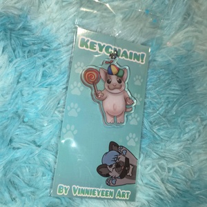 OEM ODM Figura de acrílico de cachorro <span class=keywords><strong>Pitbull</strong></span> con diseño de meme, estilo caricatura adorable, con dije de piruleta - Product Image 2