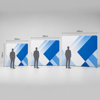 Support de toile tendue personnalisé pour stand d'exposition, fabrication OEM, vente en gros directe d'usine, portable, léger, sublimation par transfert thermique, USA, Royaume-Uni