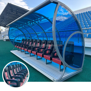 Elite One-Row Portable Soccer Dugouts Bancs de football pour les joueurs et les entraîneurs en acier et en aluminium pour le stade et l'école - Product Image 2