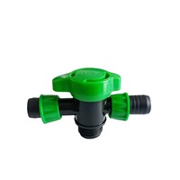 Vanne de dérivation en tube PE de 16 mm pour l'irrigation goutte à goutte automatisée en agriculture et en jardinage