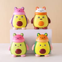 Jouets en mousse PU en forme d'avocat mignon pour bébé, anti-stress, à pincer, amusants, imitation de nourriture