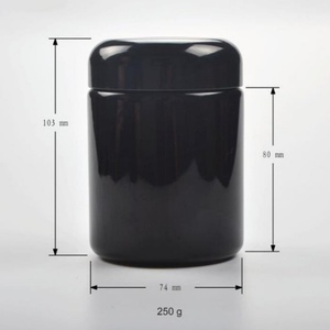 ขวดแก้วสีม่วงเข้มขนาด 50 มล. 100 มล. 200 มล. 250 มล. เป็นมิตรกับสิ่งแวดล้อม ฝาเบกาไลต์ สำหรับผลิตภัณฑ์บำรุงผิว อาหารเสริม เยลลี่ ดอกไม้แห้ง - Product Image 3