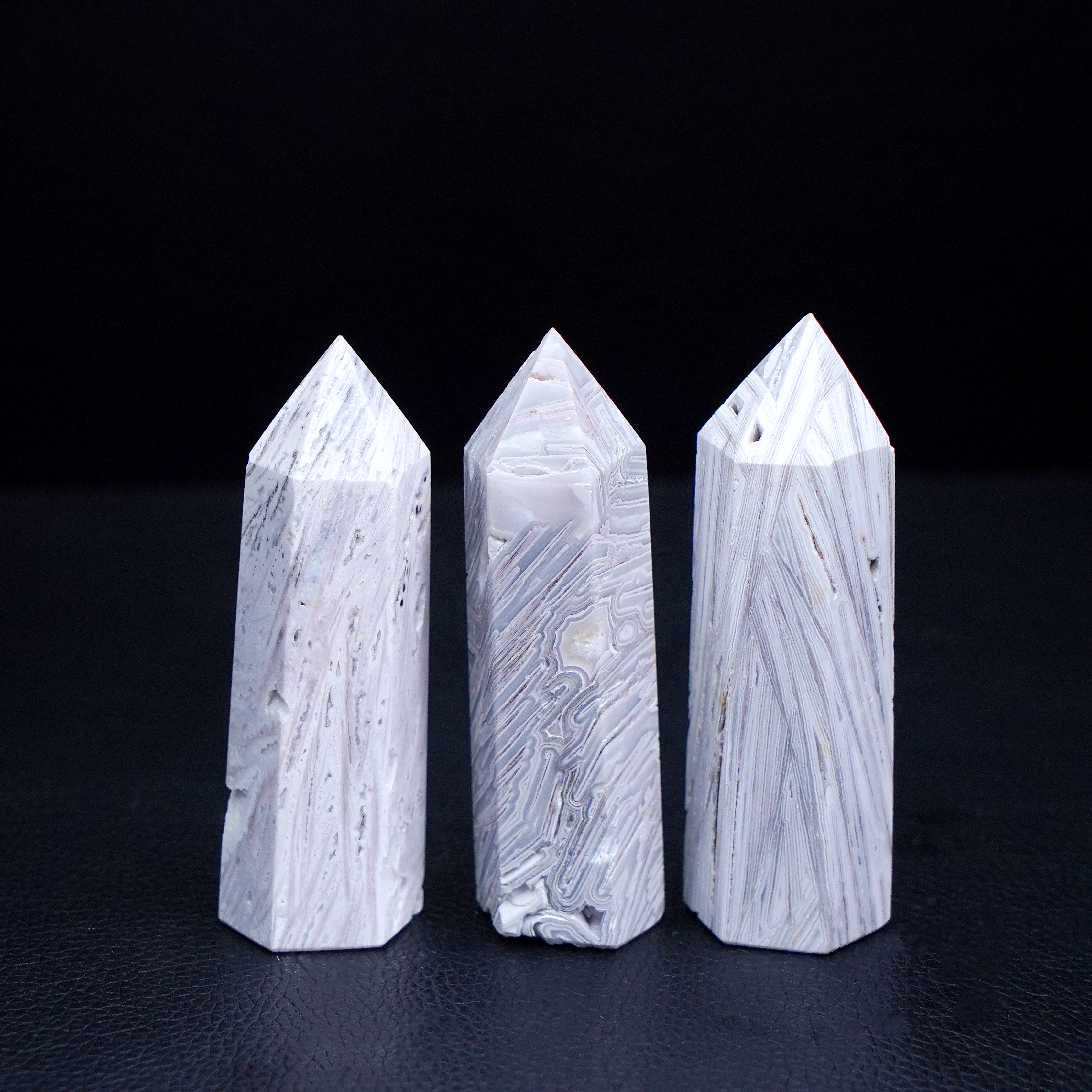 Agate du Mexique blanche