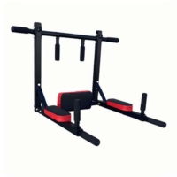 Barre de traction murale multifonctionnelle réglable en acier, amovible, réversible, pliable et portable, avec extension et contraction des bras