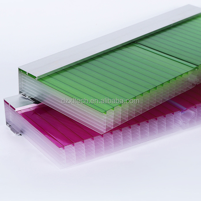 40mm Thickness Bio-Color Light Diffusion Plug Pattern Polycarbonate Sheet UV Protection Modern Design for Exterior Facade Roof