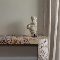 Table d'entrée moderne en marbre pour alto Calacatta Table d'appoint pour couloir de villa Décoration Table Console en marbre pour alto