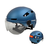 Cascos de bicicleta eléctrica de seguridad para ciclismo para adultos al por mayor, cascos de scooter certificados CE EN1078 con luz LED