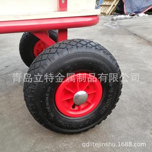 Qingdao Lit Metal Products Co., Ltd. Carretilla de Mano de Madera de Cuatro Ruedas Roja Desmontable TC1812M - Product Image 3