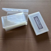 Boîte de rangement en plastique PP pour collection de billets commémoratifs, 100 pièces