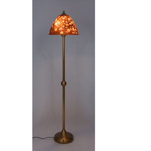 Lampe de sol d'intérieur moderne en métal et verre, teinte jaune, haute luminosité, à intensité variable, avec lumière blanc chaud 3500K - Product Image 5