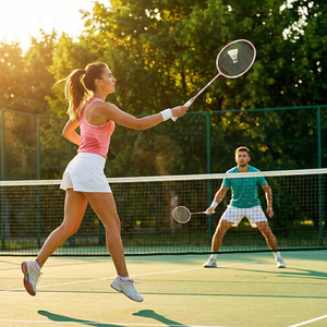 Ensemble de raquettes de <span class=keywords><strong>badminton</strong></span> en fibre de carbone tissée en PU de luxe avec logo personnalisé, équipement sportif de haute qualité, léger, poignée souple pour adultes - Product Image 6