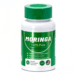 OEM Private Label Natural Leaf Plant Protein <strong>Moringa</strong> <strong>Capsules</strong> for Adults | Vegetarian <strong>Moringa</strong> Powder Antioxidant Benefits Energy - Product Image 1
