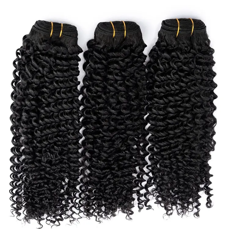 Unprocessed Mongolian Kinky Curly Hair Weave Afro Kinky 4A 4B 4C Raw Virgin Indian Human Hair Bundles From India