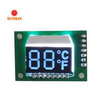 Rohs kustom Tn Htn Stn Fstn Va layar Lcd 2 3 Digit ukuran kecil Lcd 7 Segmen Tampilan pendingin
