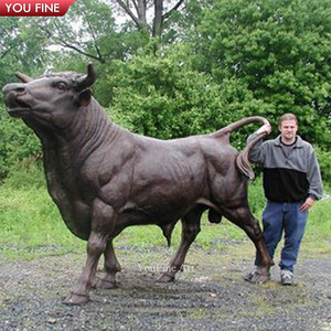 Statue de <span class=keywords><strong>taureau</strong></span> <span class=keywords><strong>Angus</strong></span> en bronze géométrique d'extérieur - Product Image 4