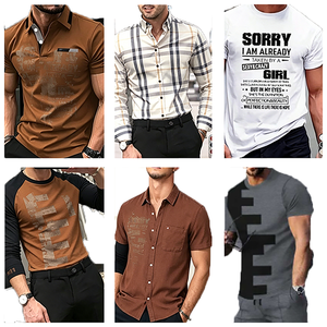 Vêtements de mode 2026 – T-shirts, pantalons et chemises décontractés pour hommes, en gros, haute qualité, polyester/coton, été, prix abordable - Product Image 1