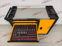 Nouvelle série jaune 2026 : Chariot roulant en acier inoxydable CE avec coffret d'outils métalliques premium 258 pièces, un best-seller (Caja De Herramientas)